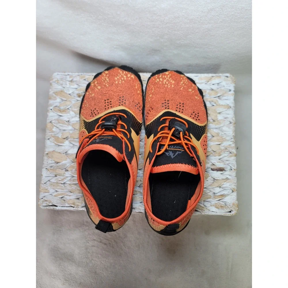 Nortiv8 Aqua-K1 Barefoot Water Shoes Orange Black Outdoor Mens 4 Womens 6 EUR 36